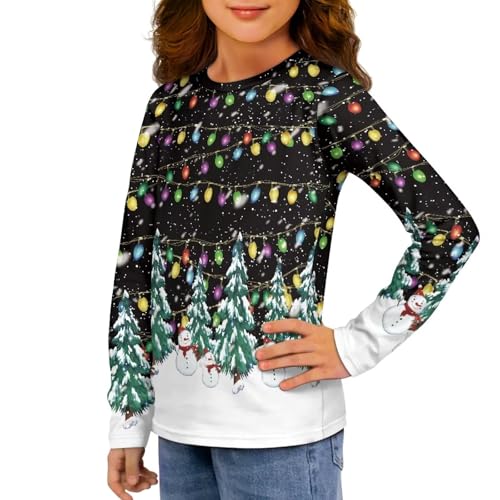 Long Sleeve Shirts for Girls Moisture Wicking Crewneck Athletic T-Shirts Running Breathable Workout Tops2