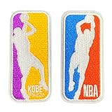 2 Pieces Kobe The Kobe Forever Basketball 8/24 Basketball Logo Iron On Sew On Embroidered Patch Badge Applique Emblem Sign Sports Motif Decal 3.3 x 1.4 inches (8.5 x 3.5 cm)