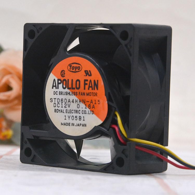 12V 0.16A STD60A4HHN-A15 6025 6CM Stop Alarm Fan