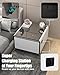 LIVTAB Smart Side Table, Nightstand with Built in Fridge, 27.7