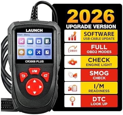 LAUNCH CR3008 Plus OBD2 Diagnosegerät Auto für alle Fahrzeuge (Schwarz) | Lebenslanges Aktualisierung Code Leser, Verbesserte Siehe Motorcode-Leser OBDII Auto Scan Tool für alle Fa