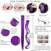 LSKJMO 10 PCS Pink and Purple Wig Pieces Colorful Party Highlights Clip in Pink and Purple Hair Extensions Multicolors Straight Synthetic Hairpieces for Women Teens Girls
