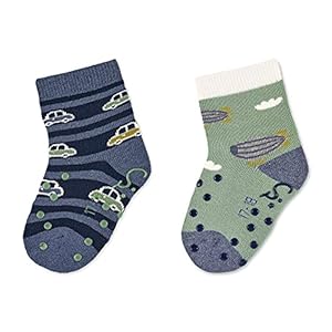 Sterntaler Baby jongens Abs-kruipsokken Dp auto’s pantoffels sokken