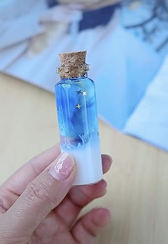 Miniatura 5 de MaxMau 24 juegos de botellas pequeñas de vidrio de 0.5 fl oz con tapones de corcho, pequeños frascos para recuerdos de boda, manualidades,