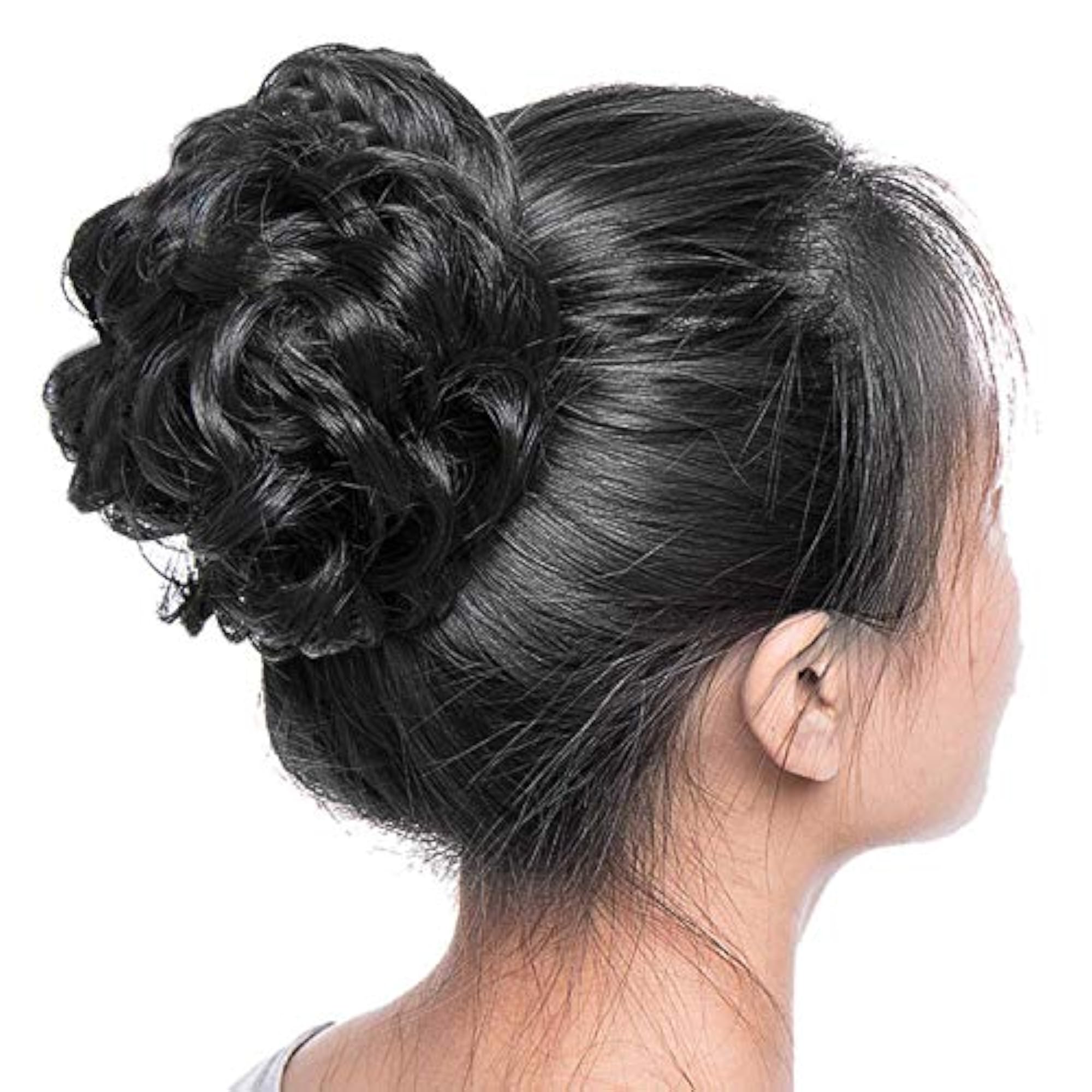 Women's Natural Black Rafall Juda Bun Hair Extension