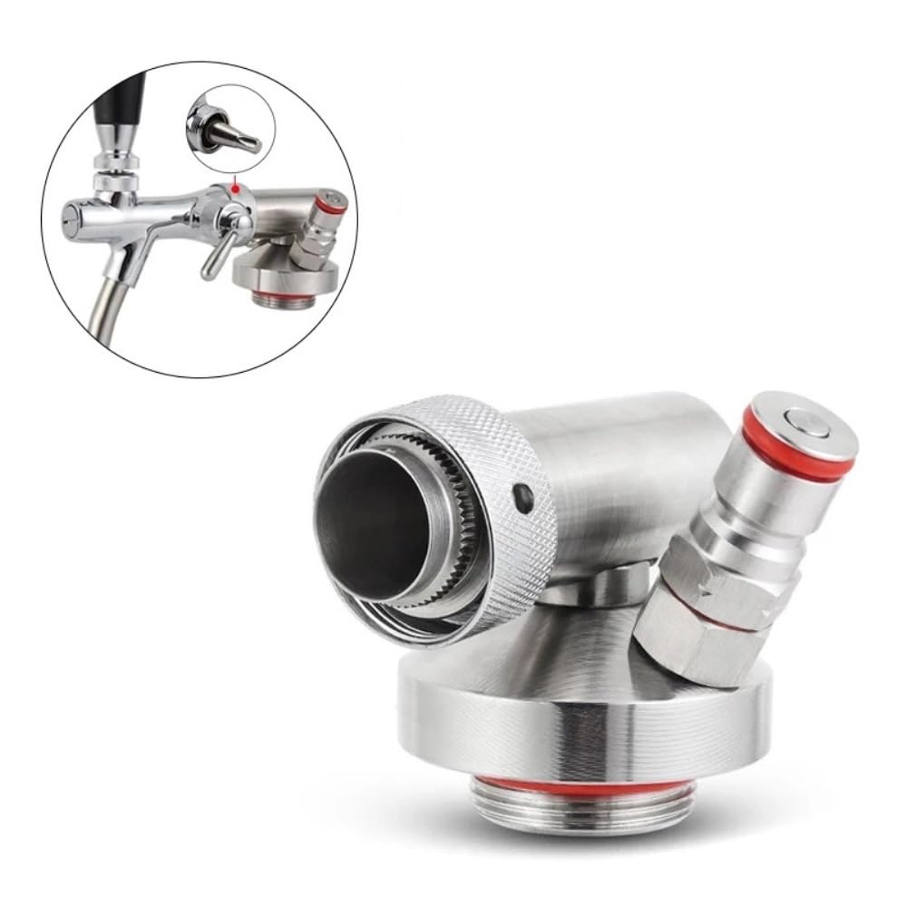 Mini barril lanza de acero inoxidable con bloqueo de bola, grifo for barril de cerveza, dispensador, Conector de ajuste rápido for Mini barril, lanza casera