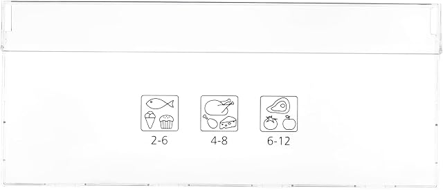 Masterpart Fridge Freezer CXFG1685W Frozen Food Drawer Front Cover Panel compatible with Beko CFP1691W