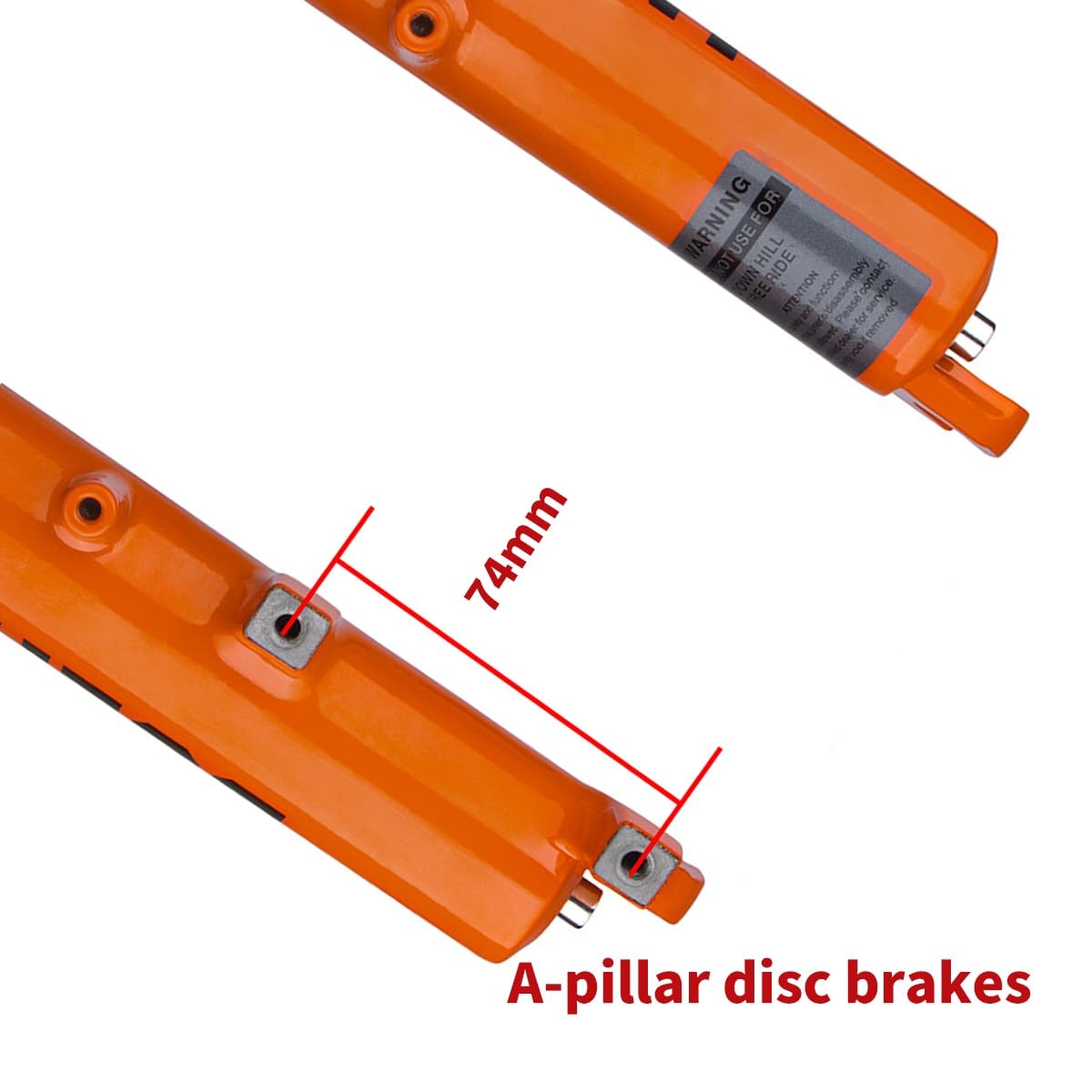 Forcella Anteriore MTB Air Suspension 26" 27.5" 29" QR 9 * 100mm per Bicicletta, Tubo Dritto, Escursione φ28.6mm, Freno a Disco da 100mm, smorzamento in Estensione per Mountain Bike