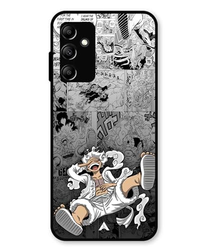 Image of Premium Anime 2 Case for Samsung Galaxy A14 5G (Glossy Finish) Soft-Touch Metal TPU Back Cover, Shockproof, Designer, Aesthetic Mobile Phone Case