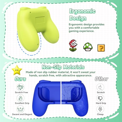 Image of FASTSNAIL Switch Controller Grips for Nintendo Switch for JoyCons - 4 Packs