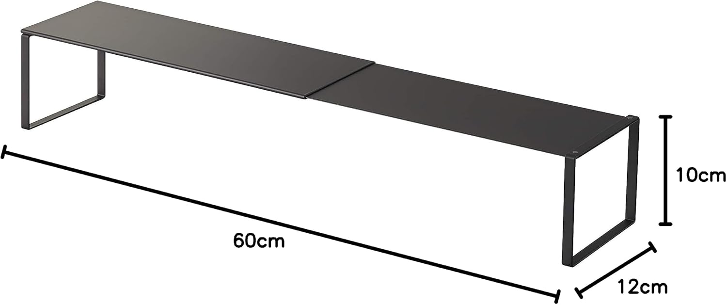 Yamazaki 2573 FRAME Schuhablage, schwarz, Stahl, Minimalistisches Design