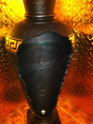 Vitrine Amphore Vase mit Licht Regal Glasregal Bodenvase 175cm hoch 6851...