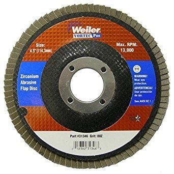 Weiler 804-31346 Vortec Pro Type 29 Flap Disc, Zirconia Alumina, 80 Grit, 7/8