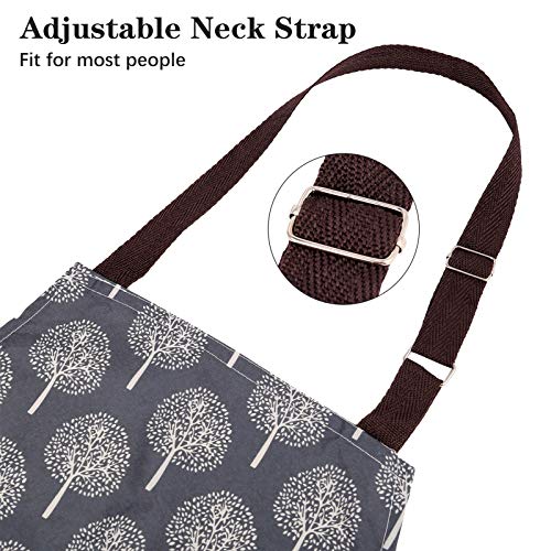 3 PCS Women Apron with Pockets Adjustable Cooking Aprons PVC Waterproof Kitchen Bib Apron for Kitchen Cooking Baking Household Cleaning - Image 6