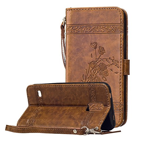 Galaxy S5 Custodia, Fiocco rosa Vintage Embossed