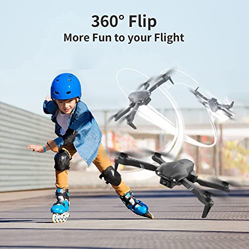 DRONEEYE 4DV13 Drone with 1080P HD Camera for Kids Adults,Remote Control Helicopter Quadcopter for Beginners boy Toys Gift,Waypoint Functions,Altitude Hold, Gesture Selfie,3D Flips,2 Batteries,Black by DRONEEYE - Used condition - Image 5