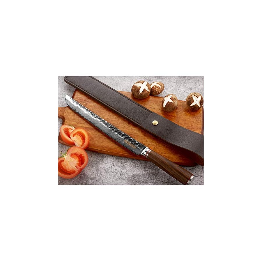 YOUSUNLONG-Sakimaru-Knife-11-inch-Pro-Sashimi-Sushi-Knife-Japanese-Damascus-Steel-Ergonomic-Design-Max-Yanagiba-Knife-Walnt-Handle-with-Leather YOUSUNLONG Sakimaru Knife 11 inch Pro Sashimi Sushi Knife Japanese Damascus Steel Ergonomic Design Max Yanagiba Knife Walnt Handle with Leather