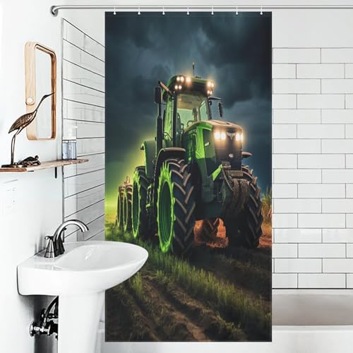 Rideau de douche tracteur 92x183 cm en polyester imperméable - 6