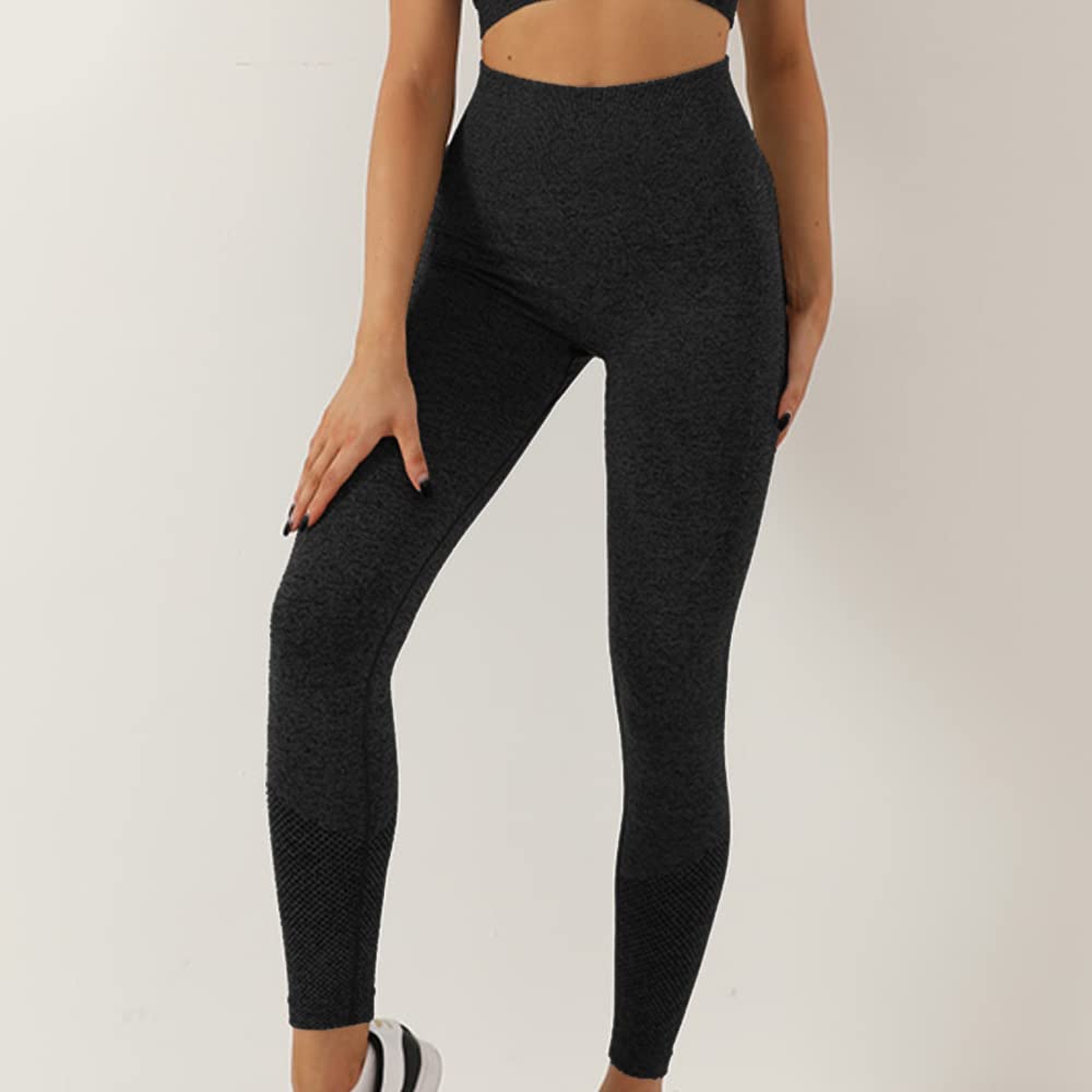 Merlvida Leggins Sportivi Donna Vita Alta Leggings Push Up Pantaloni Palestra Controllo della Pancia Anticellulite Pantacollant Opaco Elastici Tuta Collant Abbigliamento Sportivo Donna Yoga Fitness