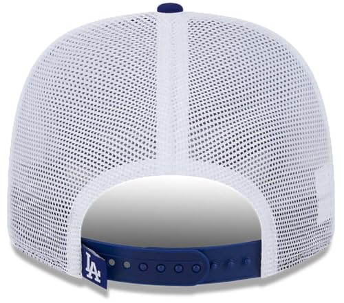 New Era Los Angeles Dodgers Trucker 9Seventy Snapback Adjustable Hat Blue miniatura 4