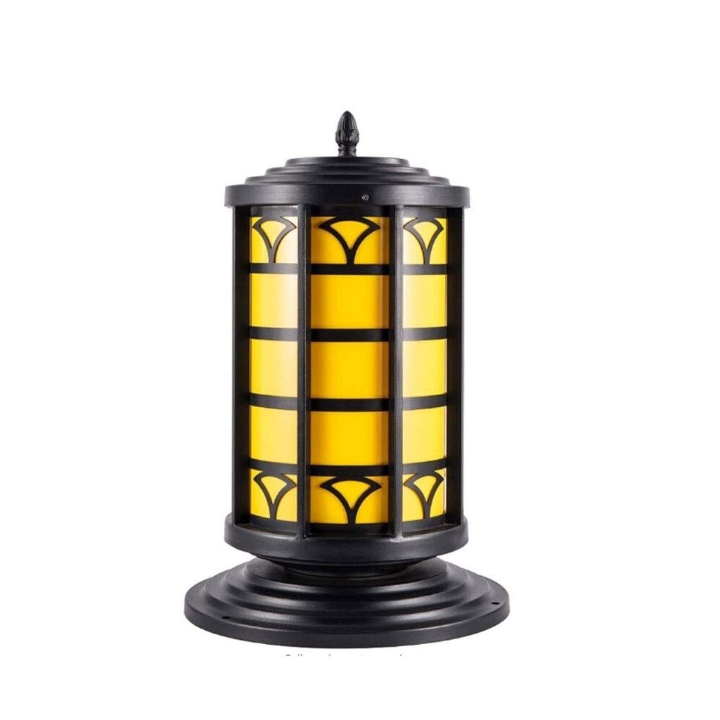 VDOQTLJT Led Outdoor Waterproof Courtyard Lamp Home Wall Post Head European Style Garden Villa Gate Lamps