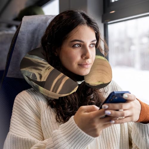Almohada viscoelástica de viaje en forma de U cómoda 25 cm miniatura 6