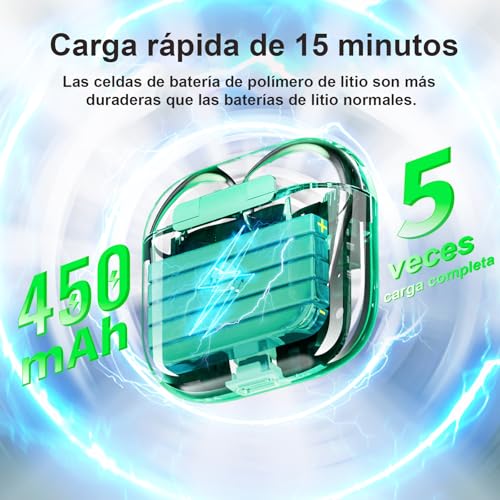 Estuche de carga inalámbrica compatible con Airpods 4 reemplazo con botón Bluetooth 3