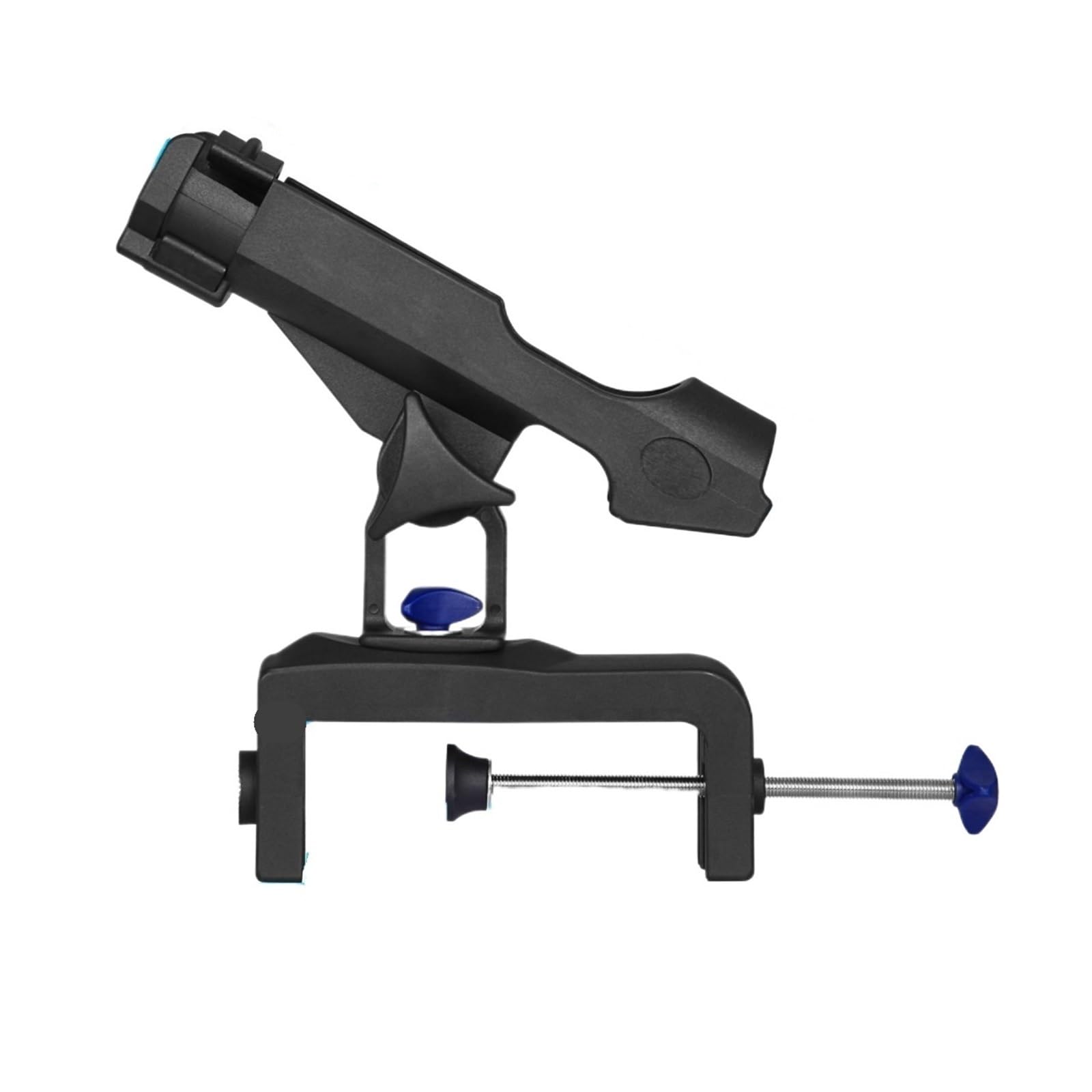 CIOPLJHKL Fishing Rod Socket Kayak Bracket Plastic Holder Device Installation Angle on Clamp For Boat Yacht Kayaks(Black-B type)