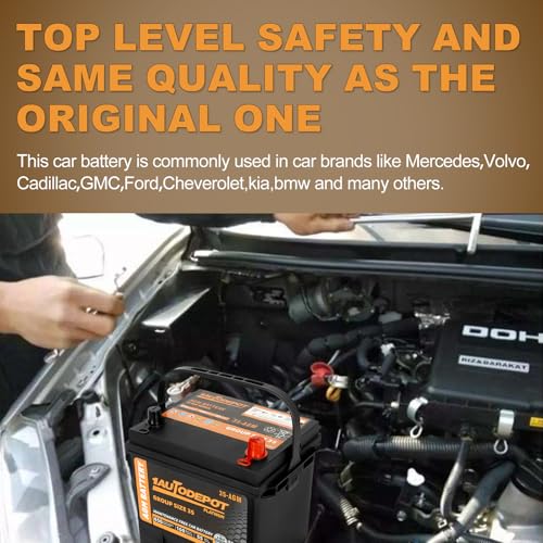 Image of BCI Group 35 Car Battery, 12V 55Ah Automotive Battery Premium Maintenance Free AGM Batteries, 650CCA, 100RC, 36 Months Warranty