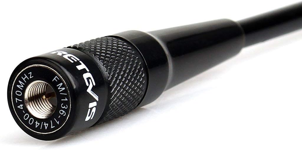 Retevis Two Way Radio Antenna SMA-M UHF VHF 144/430MHz Antenna Compatible with Retevis RT85 RT1 RT3S RT81 RT47V RB38V RB17V RT87 RT83 TYT MD-380 Baofeng BF-UV3R YAESU Walkie Talkie(1 Pack) : Electronics