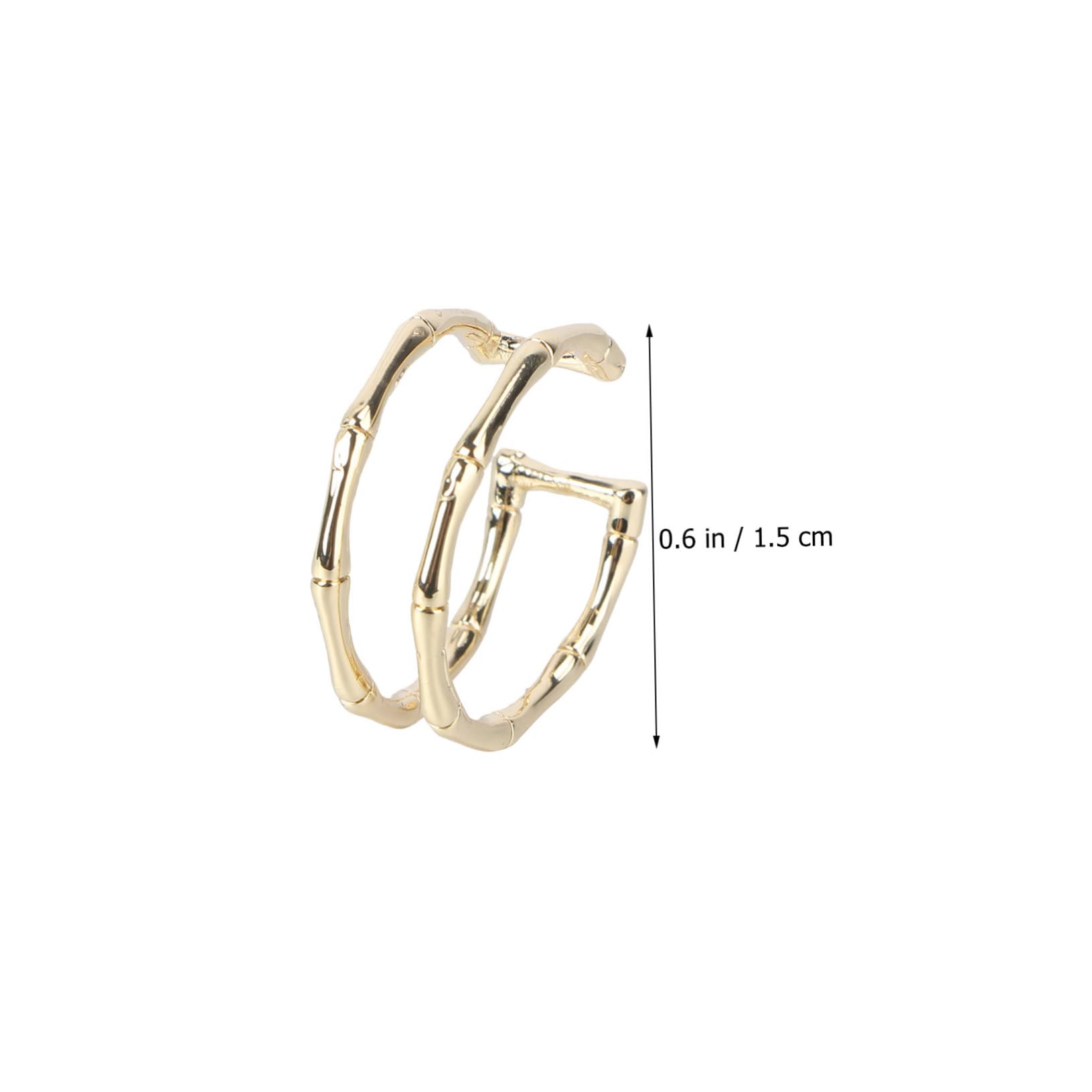 KESYOO Trendy Simple Open Ring for Women Elegant Finger Jewelry Stylish Adjustable Finger Ring Golden Finish for Daily Wear and Special Occasions