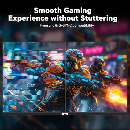 Image of KTC 27 inch 4K 144Hz Gaming Monitor, UHD 3840 x 2160 IPS Computer PC Monitor, FreeSync & G-Sync, HDR Support, 134% sRGB, HDMI /DisPlayPort /USB, Tilt Adjustable, VESA Mountable, H27P22