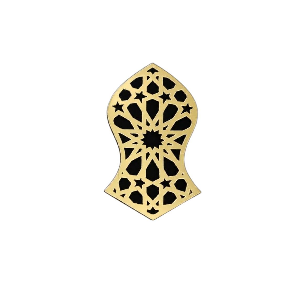 EID MILAD UN NABI Brooch for Men & Women | Islamic Geometric Black and Gold Brooch | Muslim Badge for Eid Milad, Ramadan, Hajj, Umrah, Wedding, Gift & Islamic Events-picture-29