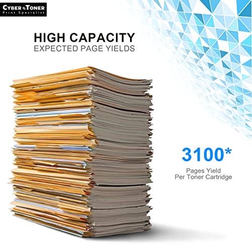Cyber Toner Compatible 58A Hp Toner Cartridge (With Chip) Replacement For Hp 58A Cf258A (Black Ink, 2-Pack) For Use In Laserjet Printer M404N M404Dn M404Dw Mfp M428Fdw M428Fdn M428Dw M404 #TOP4
