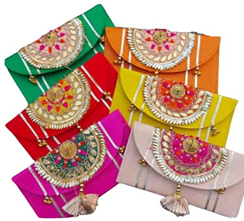 RKG HANDICRAFTS C-701 Shagun/Money/Gift Hook Envelope/Lifafa for Festival, Marriage, Anniversary & Many Occassions (Pack of 2)