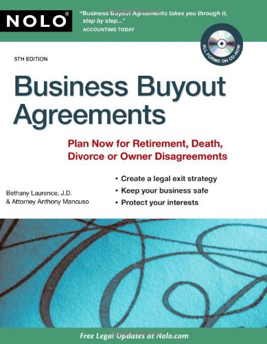 Buy Business Buyout Agreements: Plan Now for Retirement, Death, Divorce or Owner Disagreements — BookShops.in