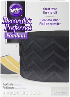 Wilton - 710-2303 Wilton Decorator Preferred Black Fondant, 24 oz. Fondant Icing