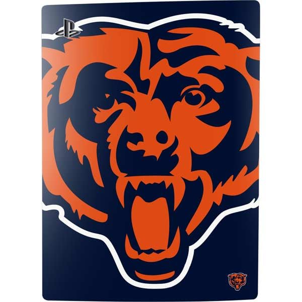 Skinit Decal Gaming Skin Compatible with PS5 Bundle - Officially Licensed NFL Chicago Bears Large Logo Design