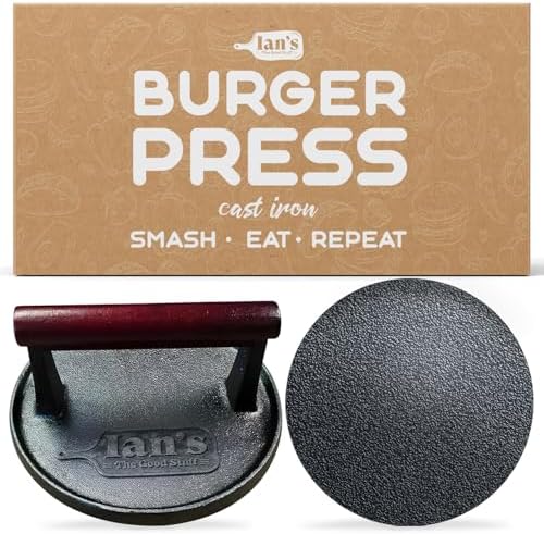 IAN's Cast Iron Smash Burger Press