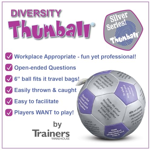 Image of Trainers Warehouse 6 inch Thumball Collection, 32 Prompts for Conversation, Team Building, Relationship and Training
