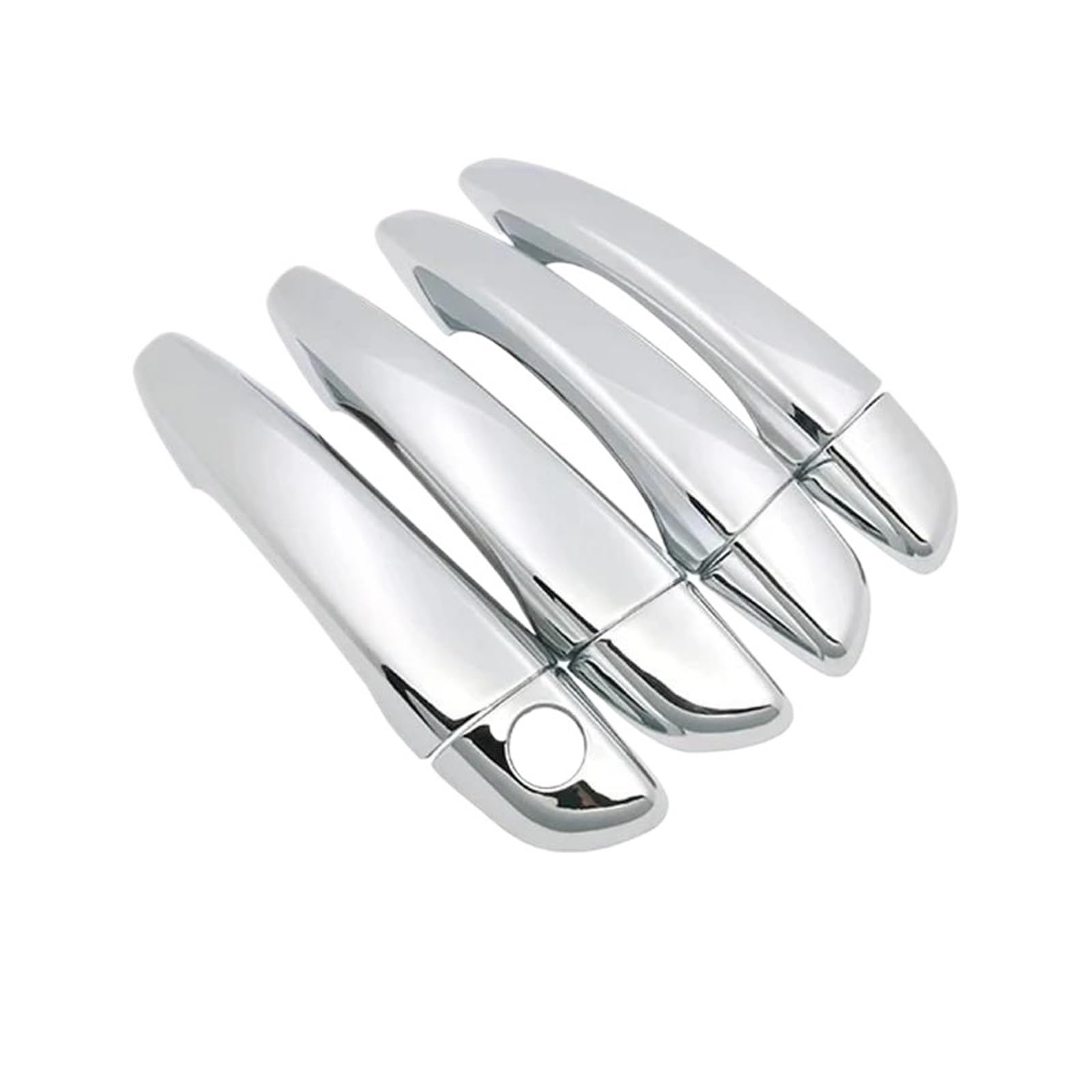 Cavinbdz Chrome 1 Hole Car Exterior Door Handles Covers For Citroen C4 For Picasso For Spacetourer Mk2 2013~2022 (Chrome 1 Hole)