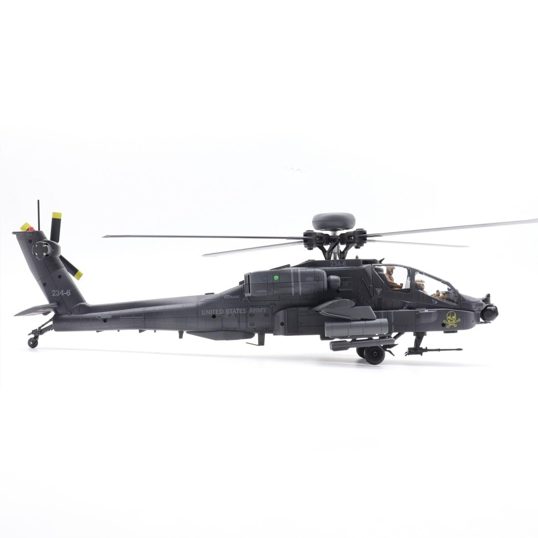 1/48 C170 RC ERA AH-64D Apache RC Elicottero RC (pilota disegnato a mano) 2,4 GHz a 6 canali Flybarless con posizionamento ottico del flusso, mantenimento dell'altezza TOF, volo indietro con un
