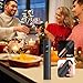 Wine Bottle Opener Electric Wine Bottle Openers，Battery Operated Automatic Wine Corkscrew for Wine Lovers Gift Women Men (Black)
