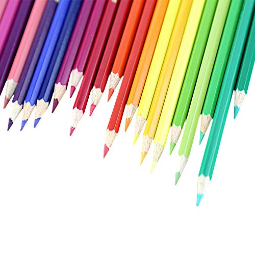 Aibecy 72 cores lápis de desenho de lápis de madeira de cor de óleo profissional, lápis de grafite p