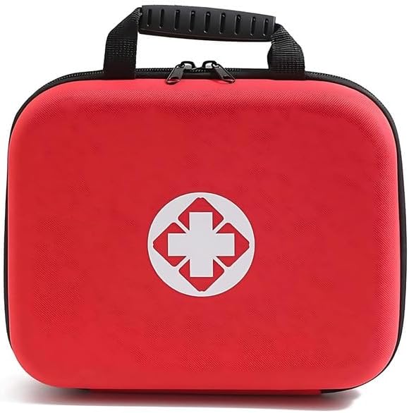 Mini First Aid Kit Travel Size Empty Pouch - Double Zipper Closure, Carabiner Clip - Ideal for Car, Home, Boat, School, Camping, Hiking, Office, and Sports (1Pcs) (Big)