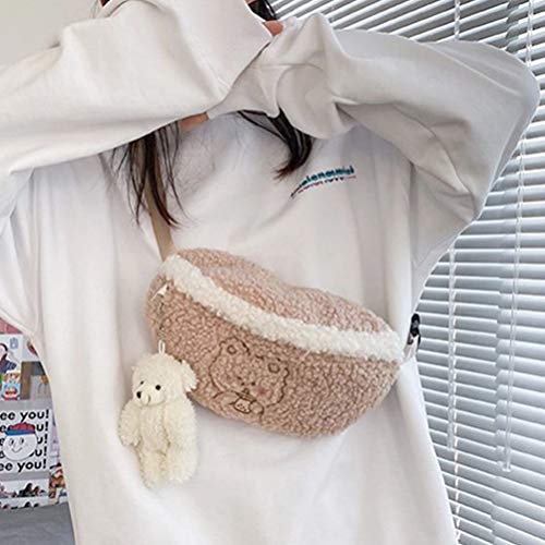 KESYOO Bolsa de Cintura de Animais para Meninas Fanny Pack Com Pingente de Urso para Adultos Criança