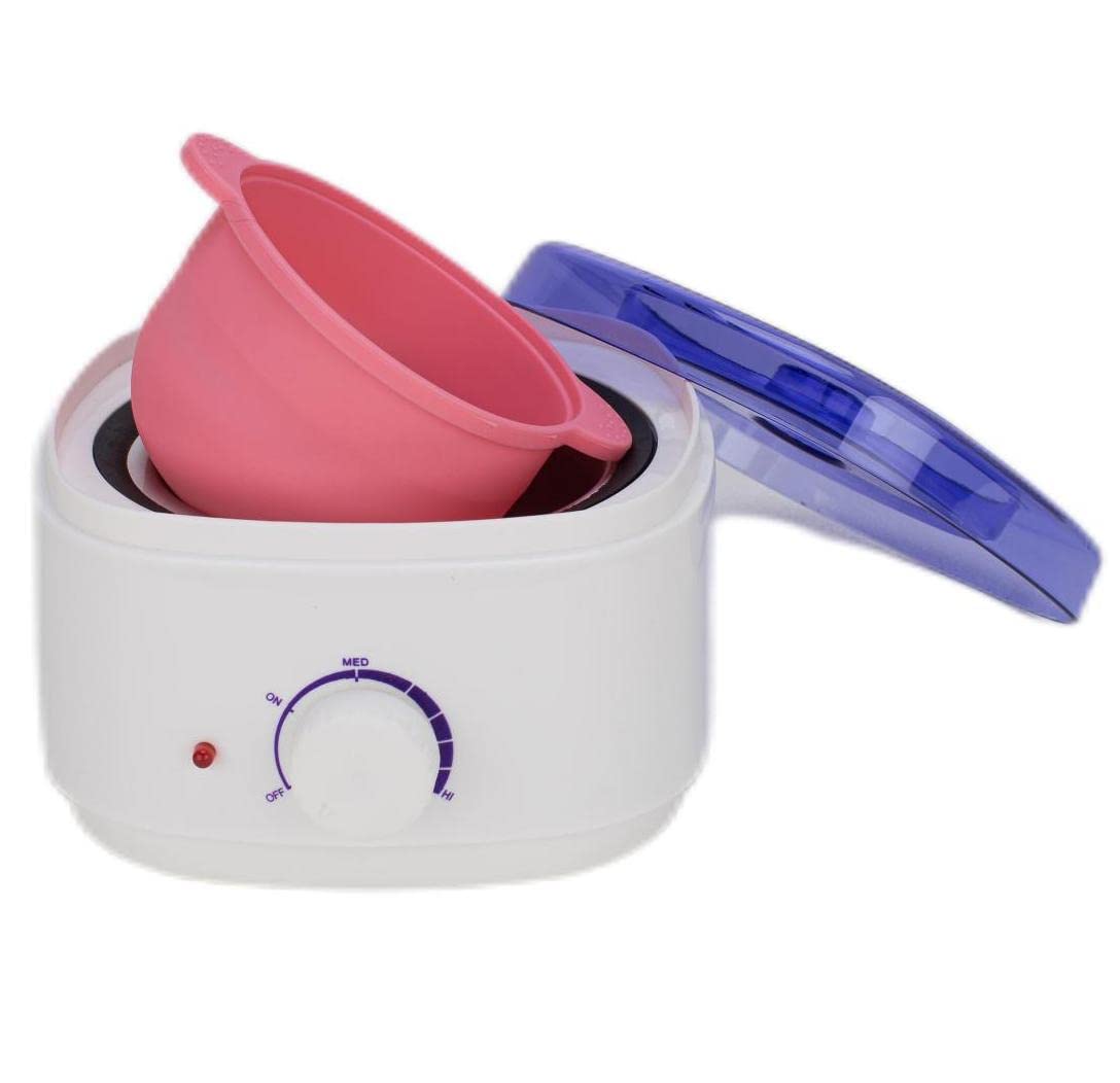 Kit per ceretta Set di cera adatto per pelli sensibili, riscaldatore di cera dura per la depilazione elettrico di fascia alta, set di riscaldatori per cera digitale adatto per viso, corpo, braccia e