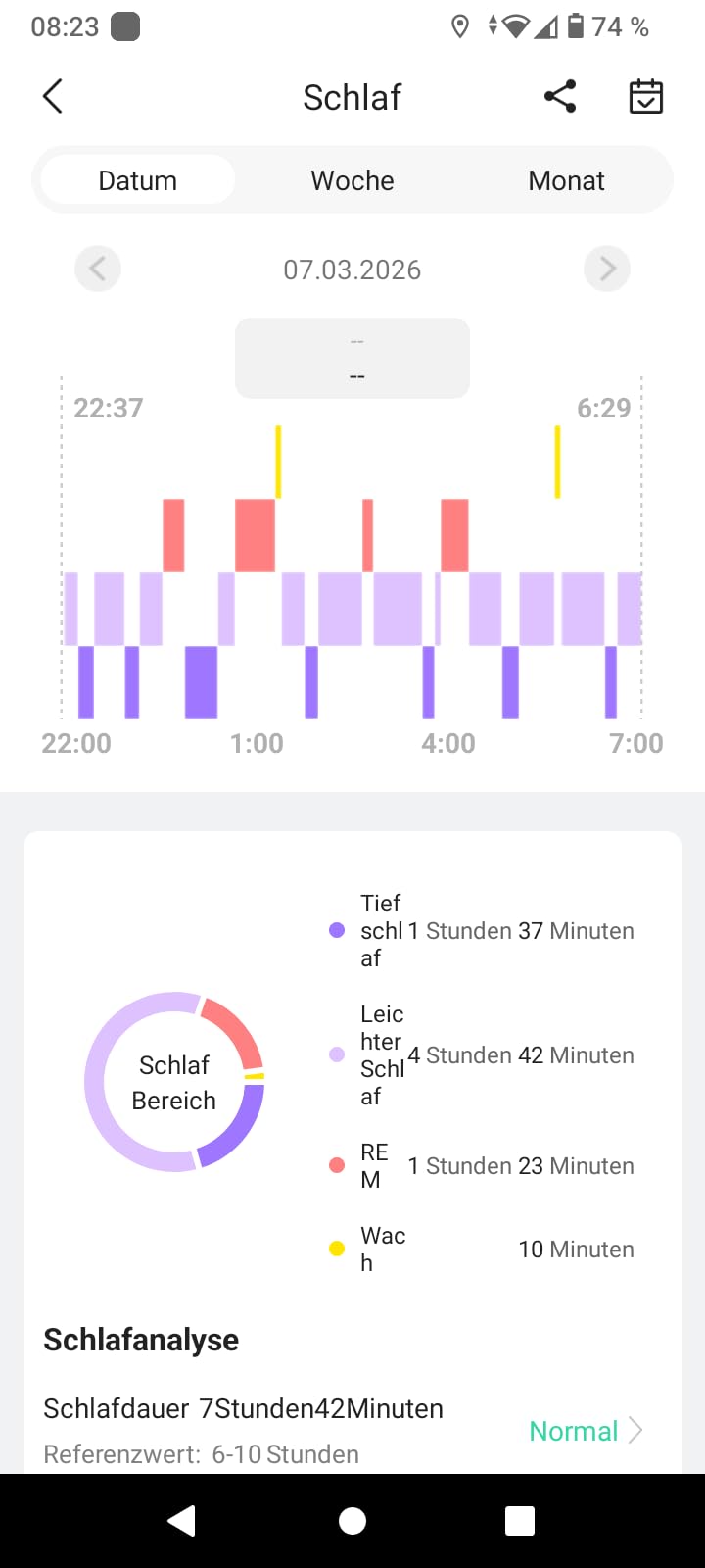 Atlanta Fitnessband mit 3 Bändern Gesundheitstracker - 9760/7 | Inklusive 3 Klettbändern – Displayloser Fitnesstracker