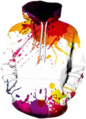 3Xl 4Xl 5Xl 6Xl Hoodie Sweatshirt Oil Painting Mens Hip Hop Hoodies Unisex Harajuku 3D Pullovers Polaire Hommes Tops
