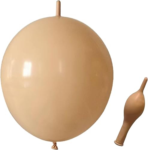 Miniatura 5 de Globos de eslabones rojos de 12 pulgadas, globo de látex Quick Linkale 60 piezas para bodas, cumpleaños, Halloween, Navidad, decoraciones de